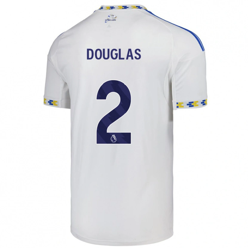 Danxen Pánské Connor Douglas #2 Bílá Modrá Domů Hráčské Dresy 2025/26 Dres