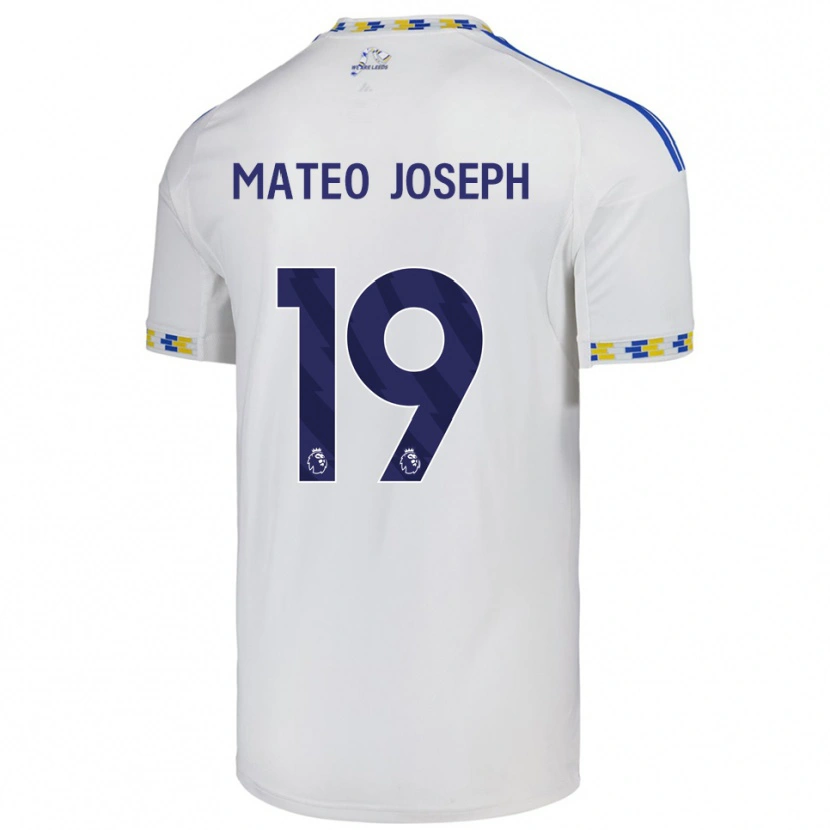 Danxen Pánské Mateo Joseph #19 Bílá Modrá Domů Hráčské Dresy 2025/26 Dres
