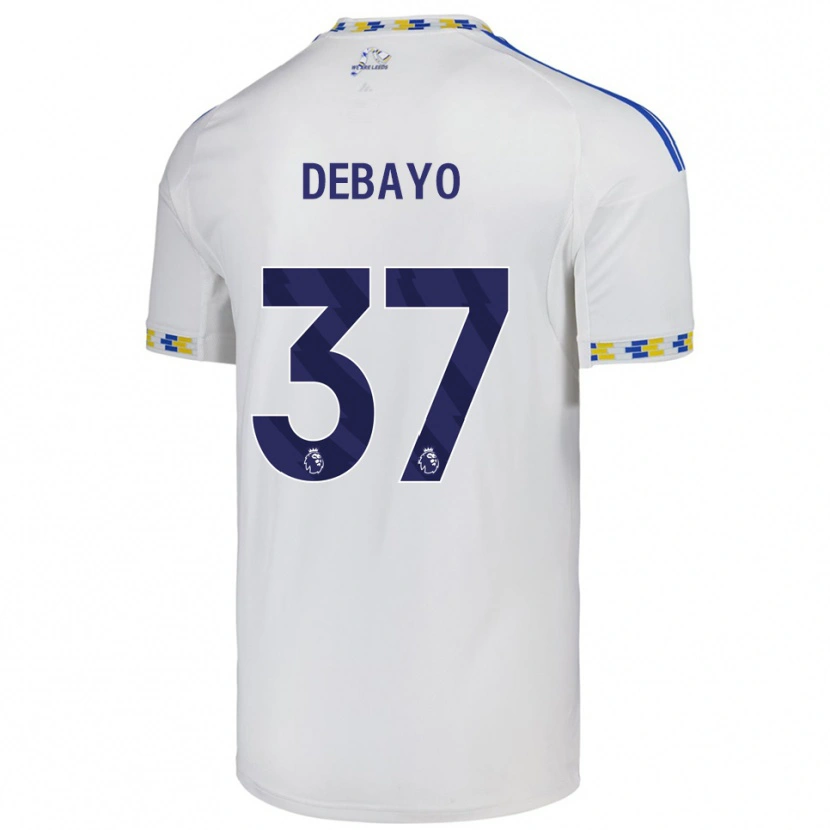 Danxen Pánské James Debayo #37 Bílá Modrá Domů Hráčské Dresy 2025/26 Dres