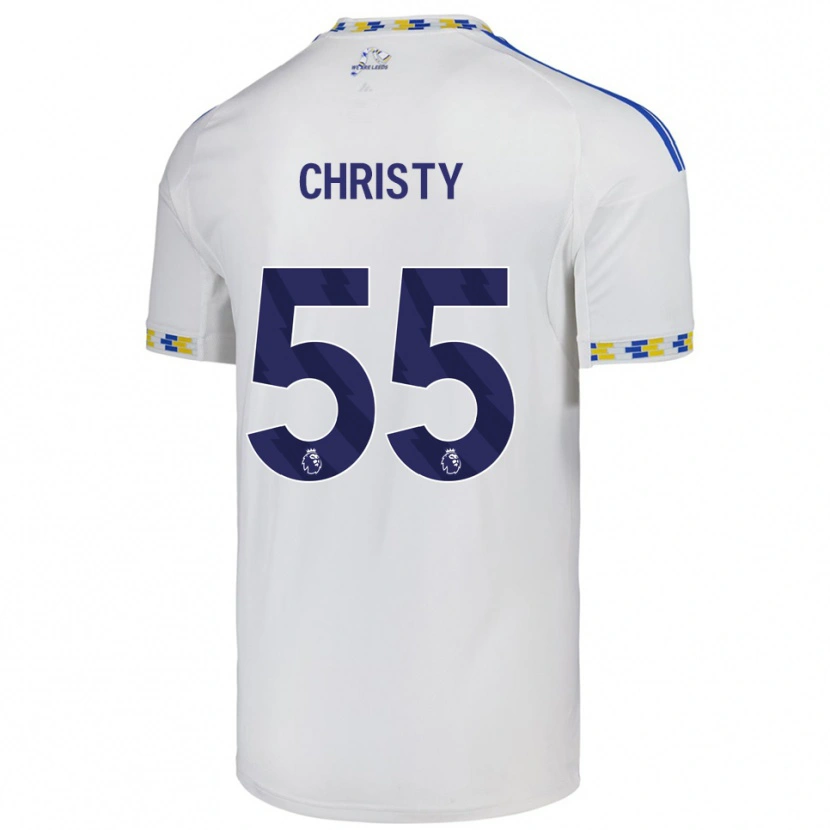 Danxen Pánské Harry Christy #55 Bílá Modrá Domů Hráčské Dresy 2025/26 Dres
