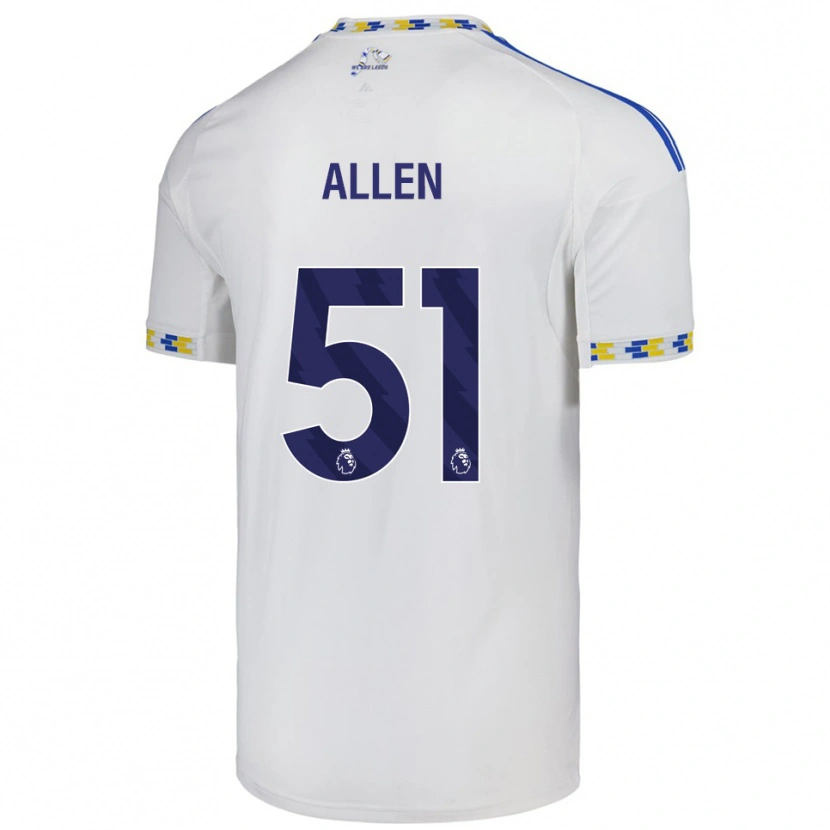 Danxen Pánské Charlie Allen #51 Bílá Modrá Domů Hráčské Dresy 2025/26 Dres
