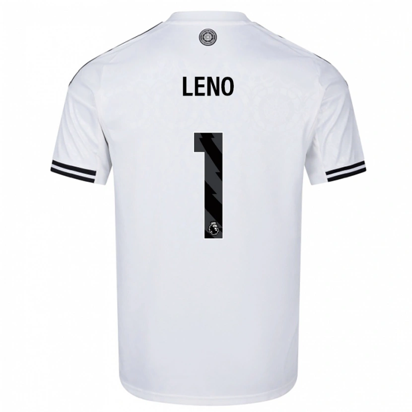 Danxen Pánské Bernd Leno #1 Bílá Černá Domů Hráčské Dresy 2025/26 Dres