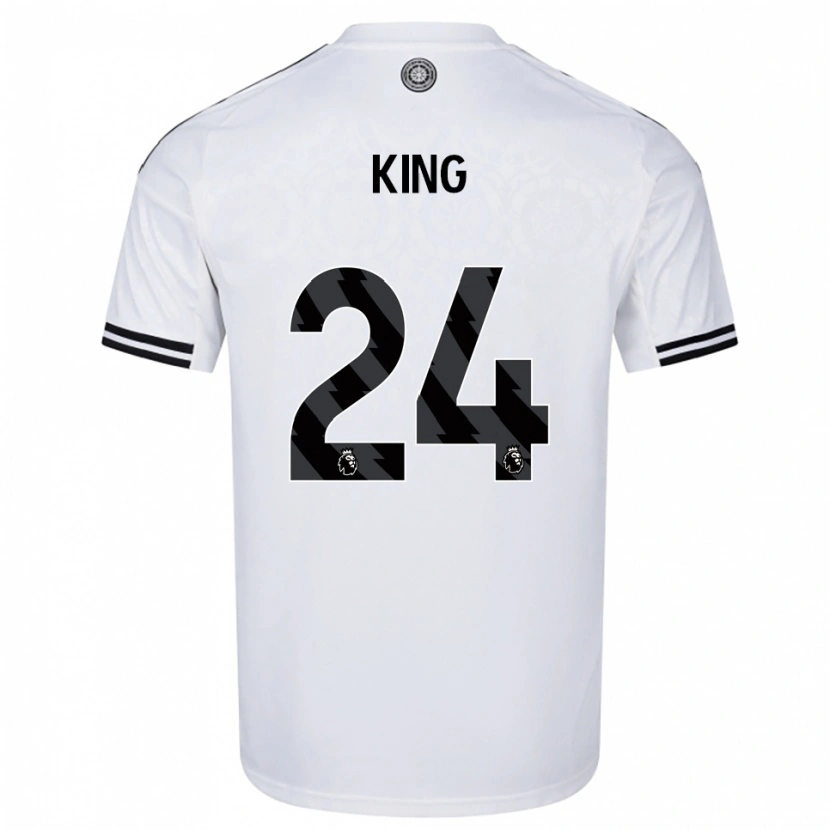 Danxen Pánské Josh King #24 Bílá Černá Domů Hráčské Dresy 2025/26 Dres