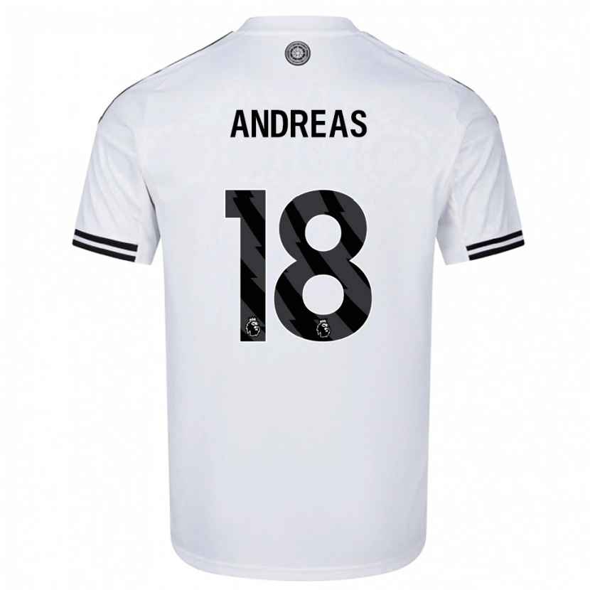 Danxen Pánské Andreas Pereira #18 Bílá Černá Domů Hráčské Dresy 2025/26 Dres