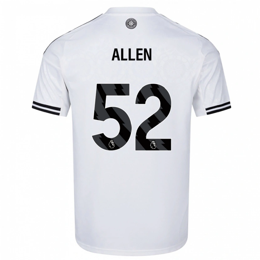 Danxen Pánské Michael Allen #52 Bílá Černá Domů Hráčské Dresy 2025/26 Dres