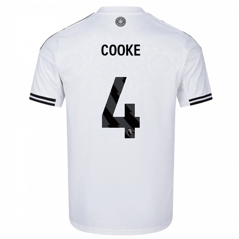 Danxen Pánské Logan Cooke #4 Bílá Černá Domů Hráčské Dresy 2025/26 Dres