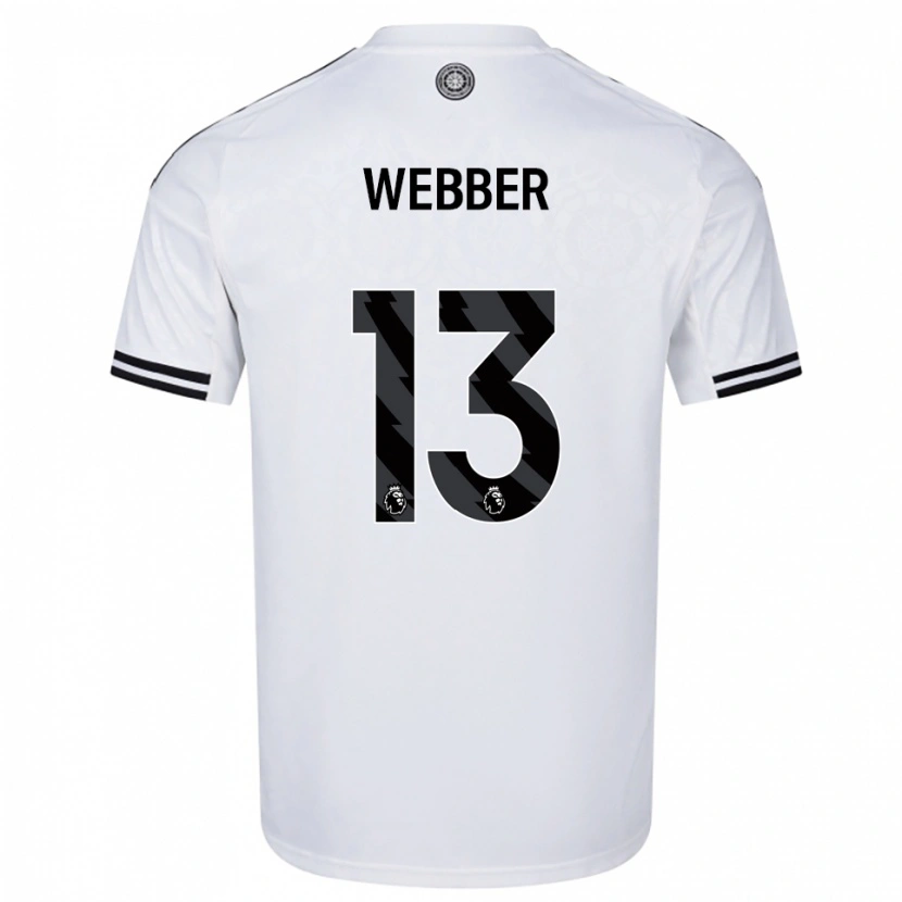 Danxen Pánské Amber Webber #13 Bílá Černá Domů Hráčské Dresy 2025/26 Dres