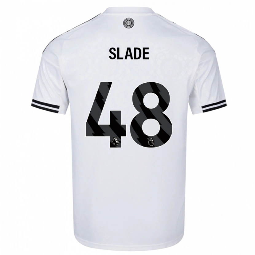 Danxen Pánské Bradley Slade #48 Bílá Černá Domů Hráčské Dresy 2025/26 Dres