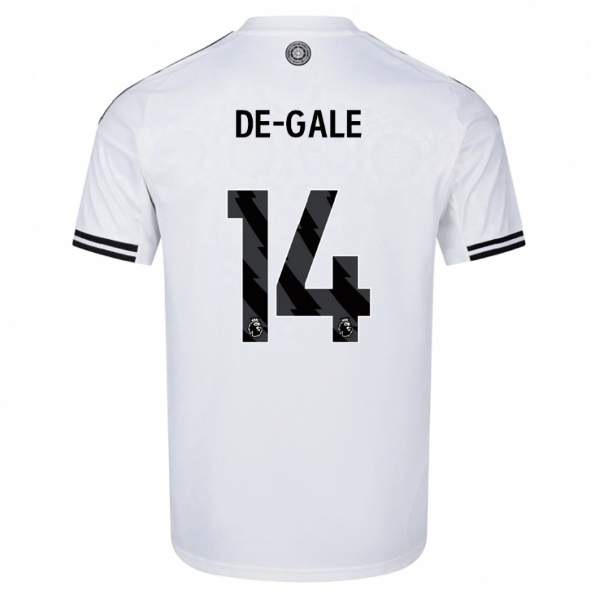 Danxen Pánské Dylan De-Gale #14 Bílá Černá Domů Hráčské Dresy 2025/26 Dres