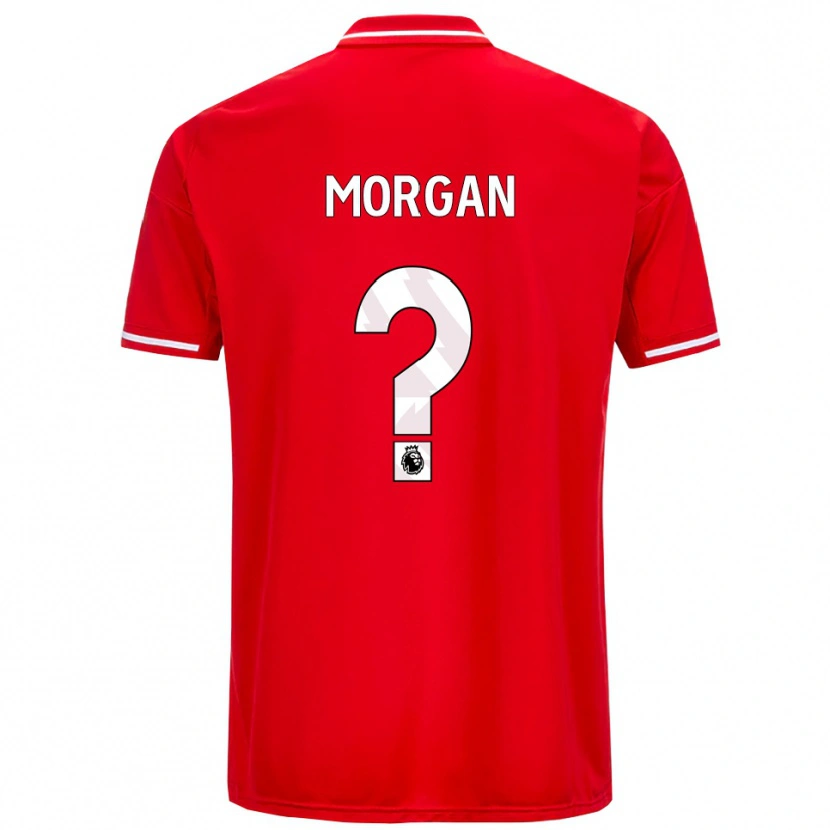 Danxen Pánské Elijah Morgan #0 Červená Bílá Domů Hráčské Dresy 2025/26 Dres