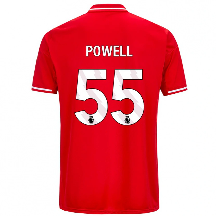 Danxen Pánské Josh Powell #55 Červená Bílá Domů Hráčské Dresy 2025/26 Dres