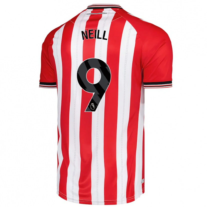 Danxen Pánské Marcus Neill #9 Červená Bílá Domů Hráčské Dresy 2025/26 Dres