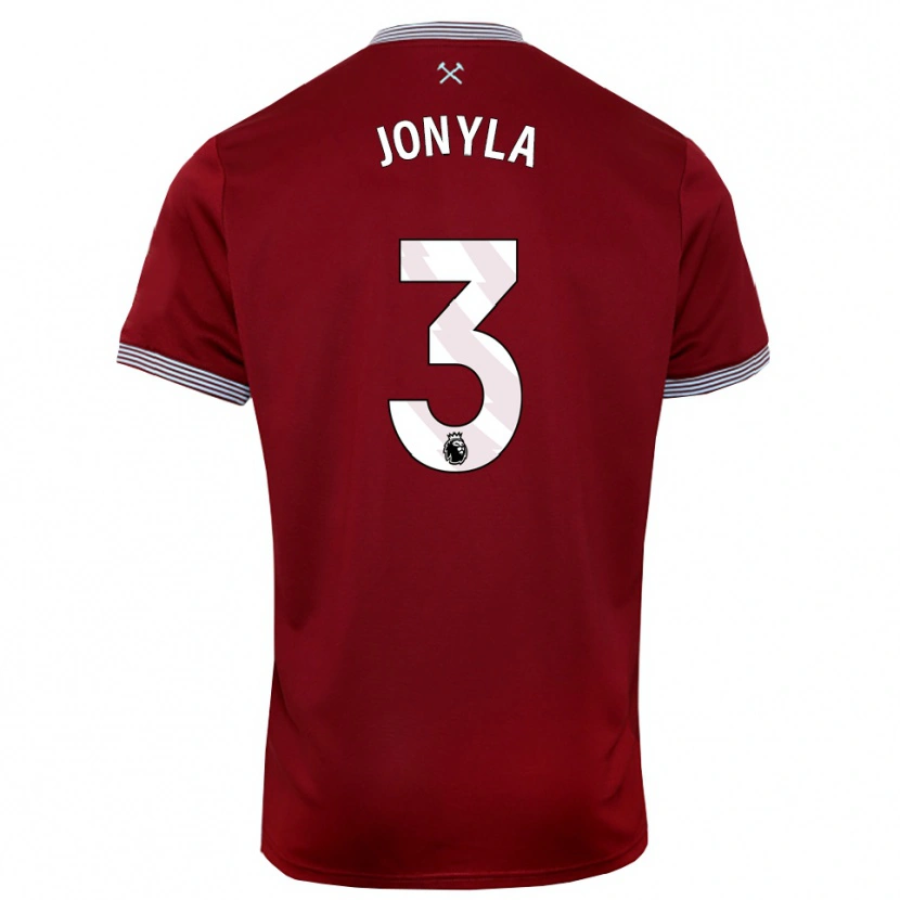 Danxen Pánské Tomas Jonyla #3 Burgundská Bílá Domů Hráčské Dresy 2025/26 Dres