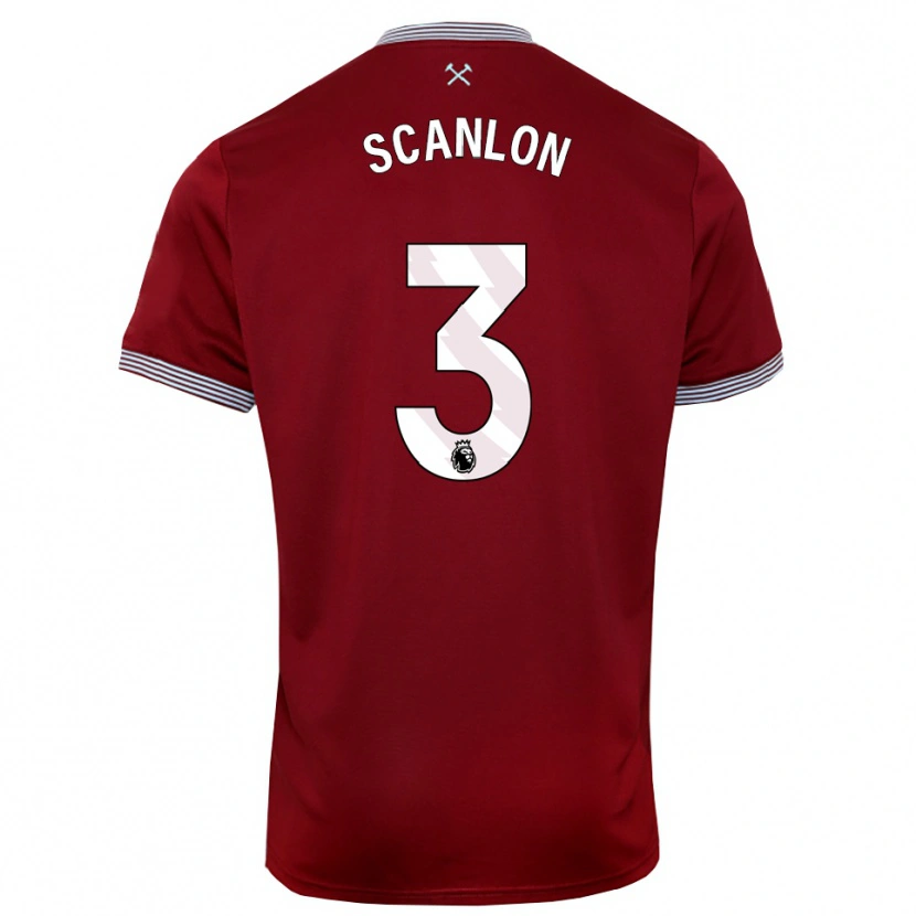 Danxen Pánské Joe Scanlon #3 Burgundská Bílá Domů Hráčské Dresy 2025/26 Dres
