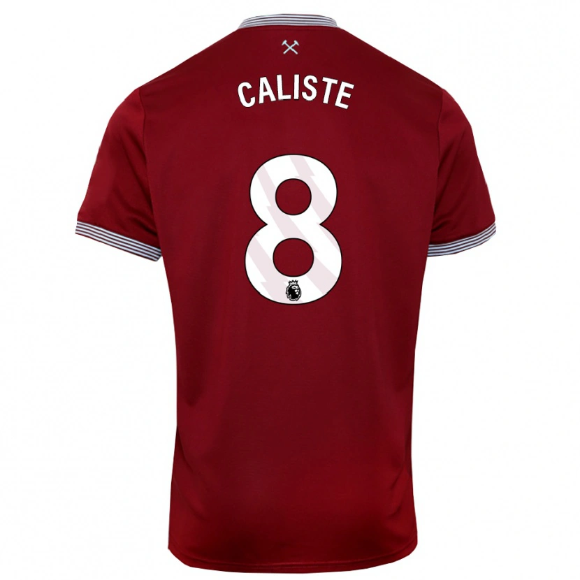 Danxen Pánské Gabriel Caliste #8 Burgundská Bílá Domů Hráčské Dresy 2025/26 Dres