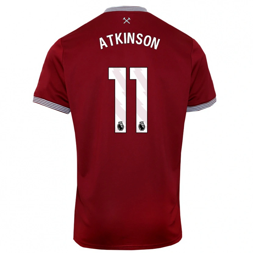 Danxen Pánské Izzy Atkinson #11 Burgundská Bílá Domů Hráčské Dresy 2025/26 Dres