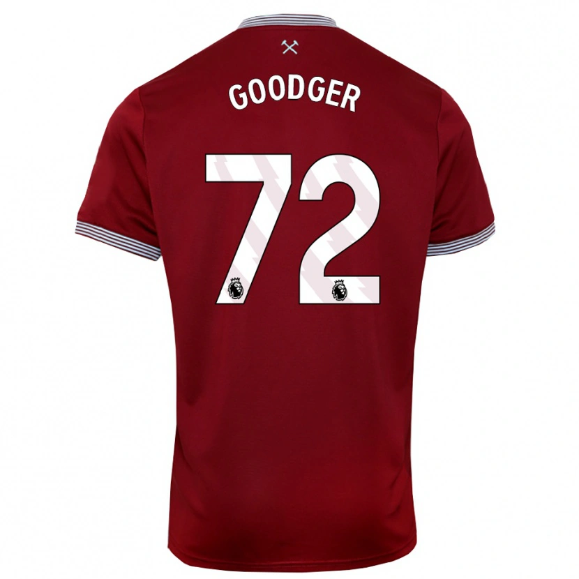 Danxen Pánské Tommy Goodger #72 Burgundská Bílá Domů Hráčské Dresy 2025/26 Dres