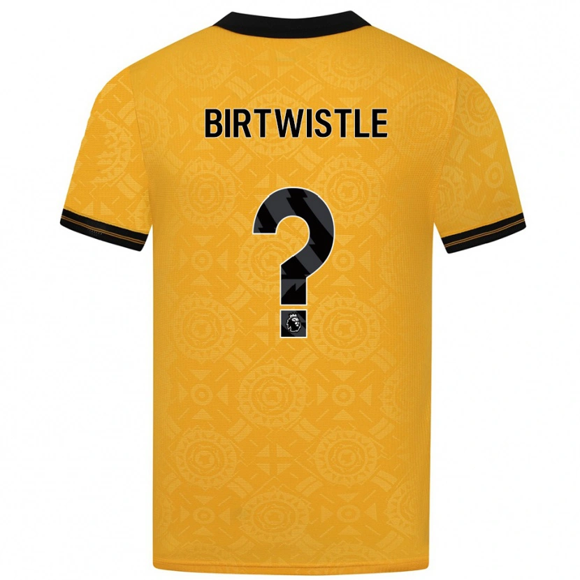 Danxen Pánské Harry Birtwistle #0 Žlutá Černá Domů Hráčské Dresy 2025/26 Dres
