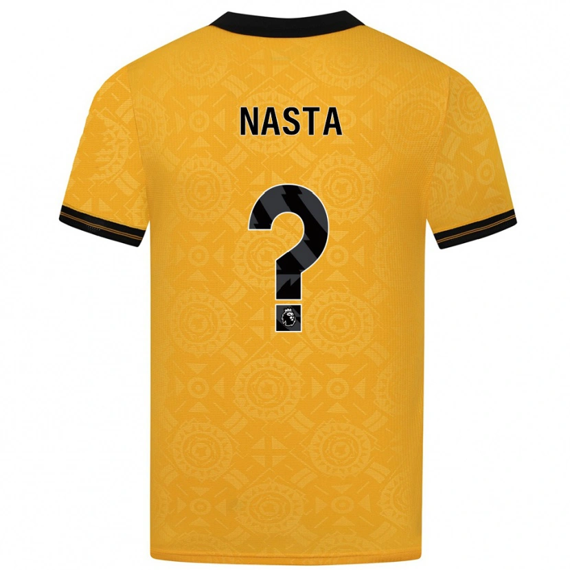 Danxen Pánské Arthur Nasta #0 Žlutá Černá Domů Hráčské Dresy 2025/26 Dres