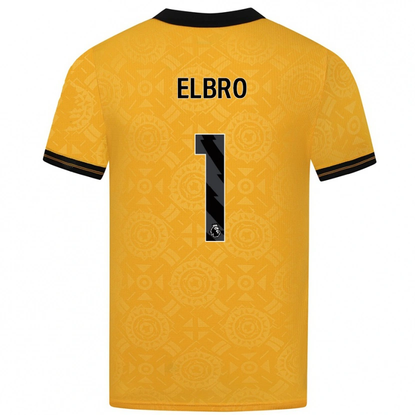 Danxen Pánské Maddie Elbro #1 Žlutá Černá Domů Hráčské Dresy 2025/26 Dres