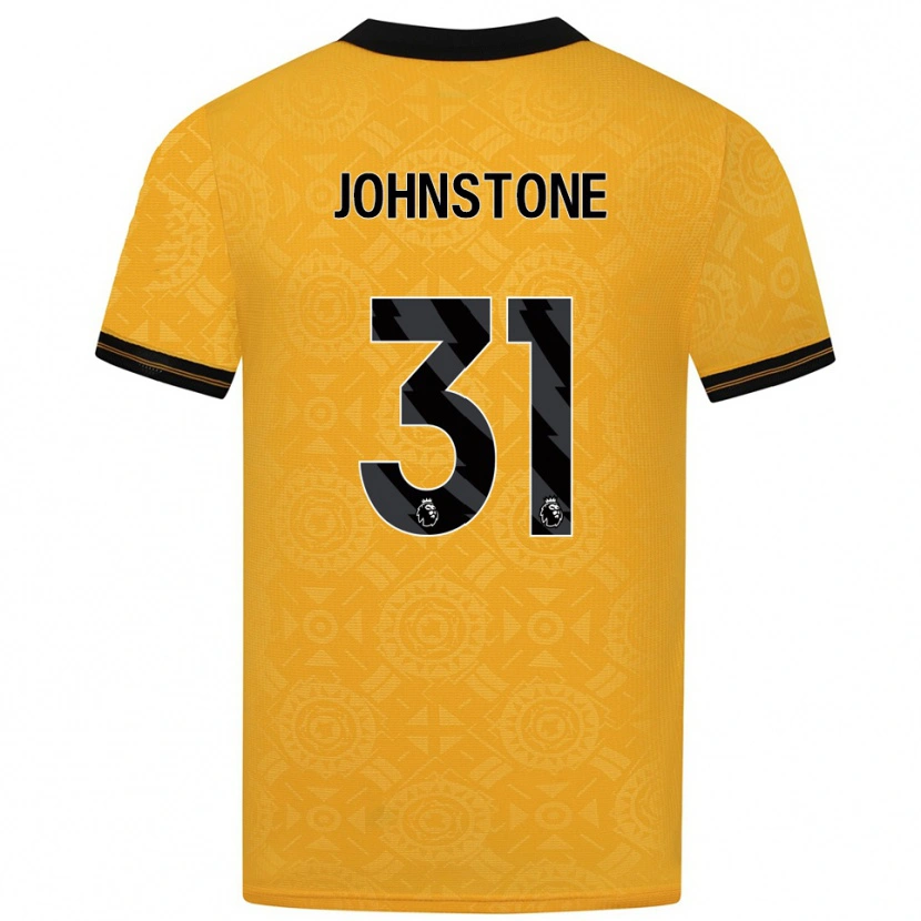 Danxen Pánské Sam Johnstone #31 Žlutá Černá Domů Hráčské Dresy 2025/26 Dres