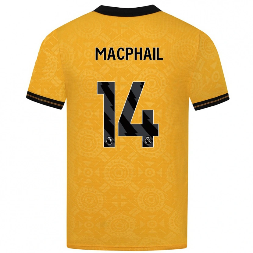 Danxen Pánské Martha Macphail #14 Žlutá Černá Domů Hráčské Dresy 2025/26 Dres