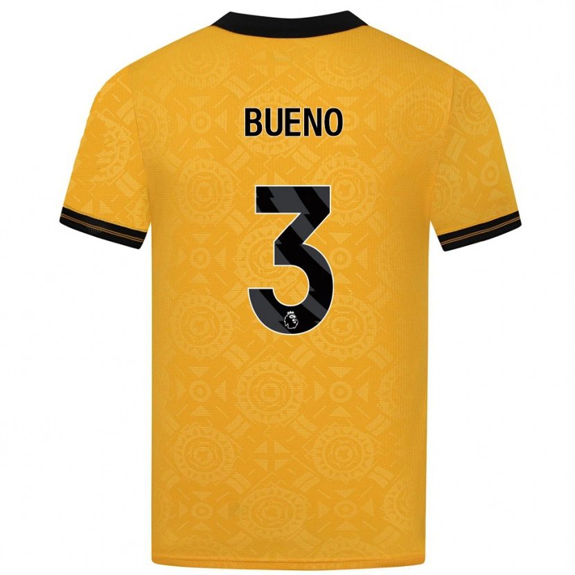 Danxen Pánské Hugo Bueno #3 Žlutá Černá Domů Hráčské Dresy 2025/26 Dres