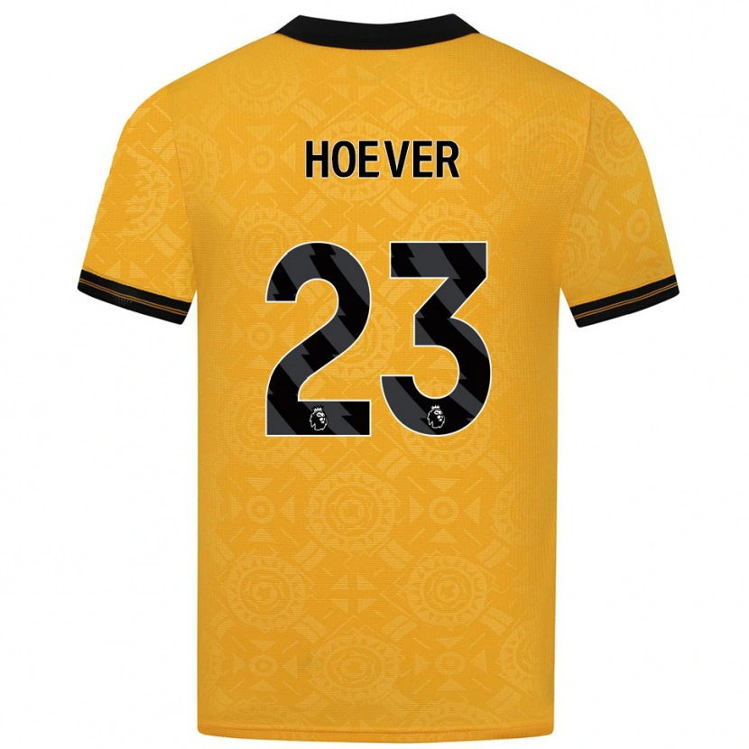 Danxen Pánské Ki-Jana Hoever #23 Žlutá Černá Domů Hráčské Dresy 2025/26 Dres