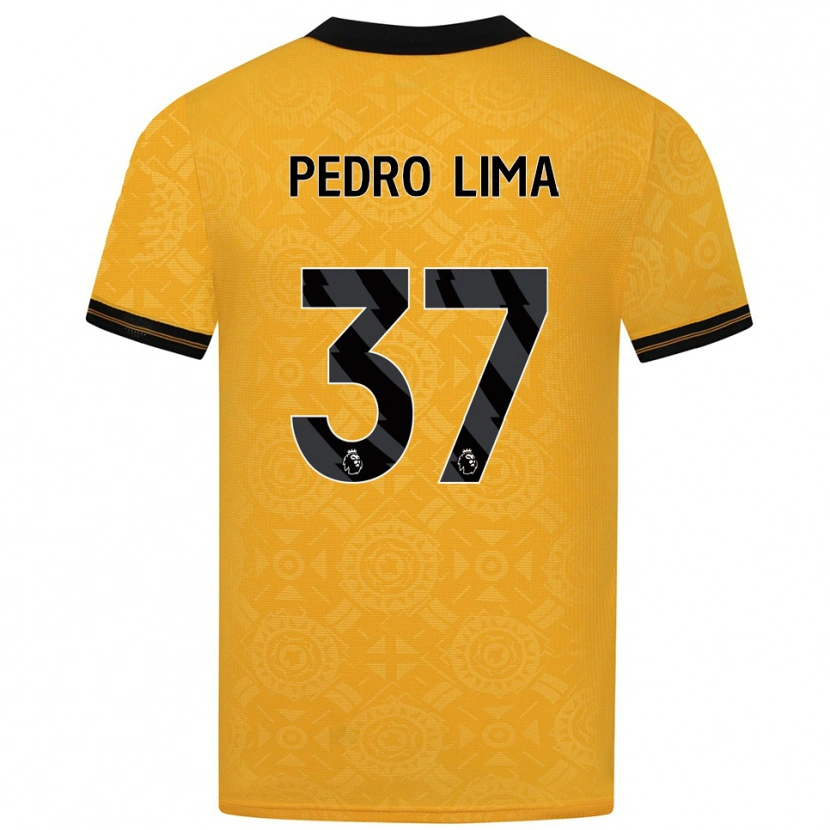 Danxen Pánské Pedro Lima #37 Žlutá Černá Domů Hráčské Dresy 2025/26 Dres