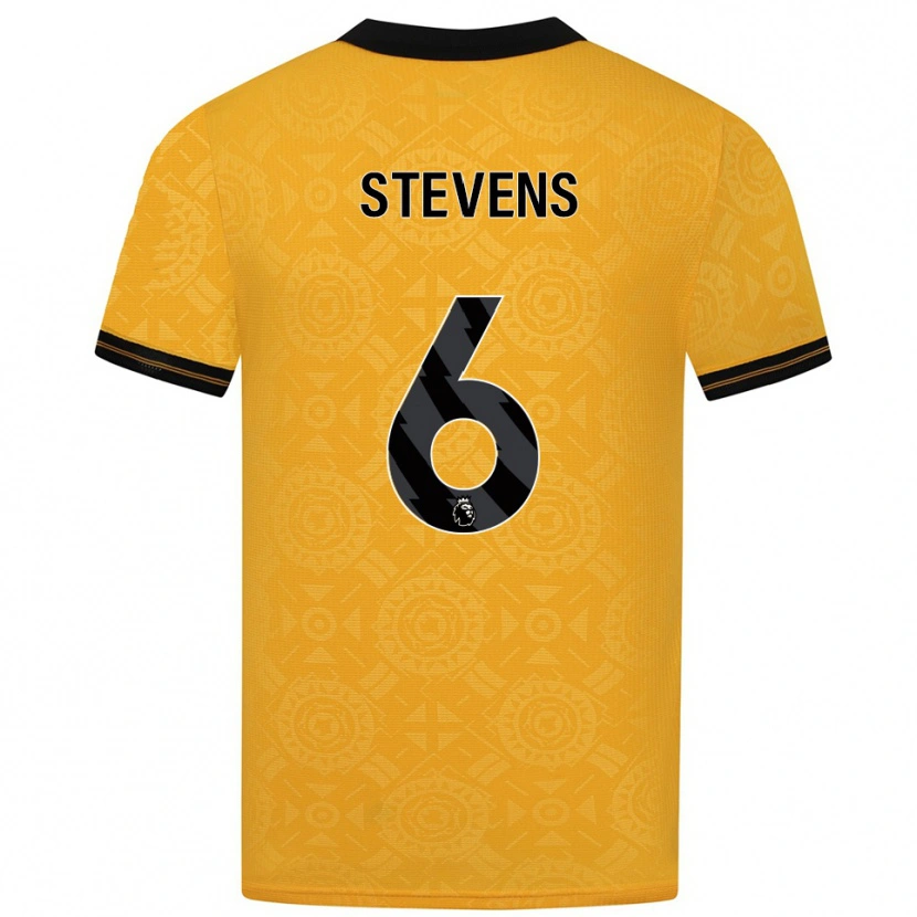 Danxen Pánské Mason Stevens #6 Žlutá Černá Domů Hráčské Dresy 2025/26 Dres