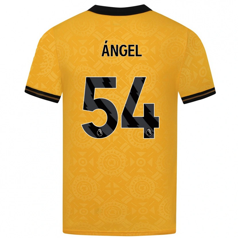 Danxen Pánské Dani Ángel #54 Žlutá Černá Domů Hráčské Dresy 2025/26 Dres