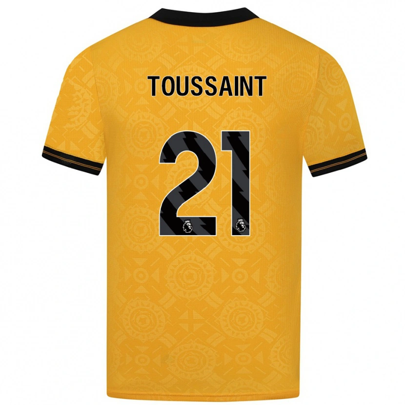 Danxen Pánské Destiney Toussaint #21 Žlutá Černá Domů Hráčské Dresy 2025/26 Dres