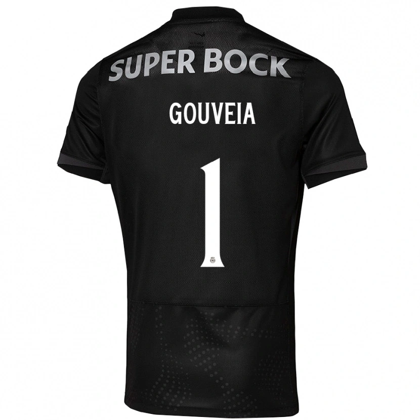 Danxen Pánské Miguel Gouveia #1 Černá Bílá Daleko Hráčské Dresy 2025/26 Dres