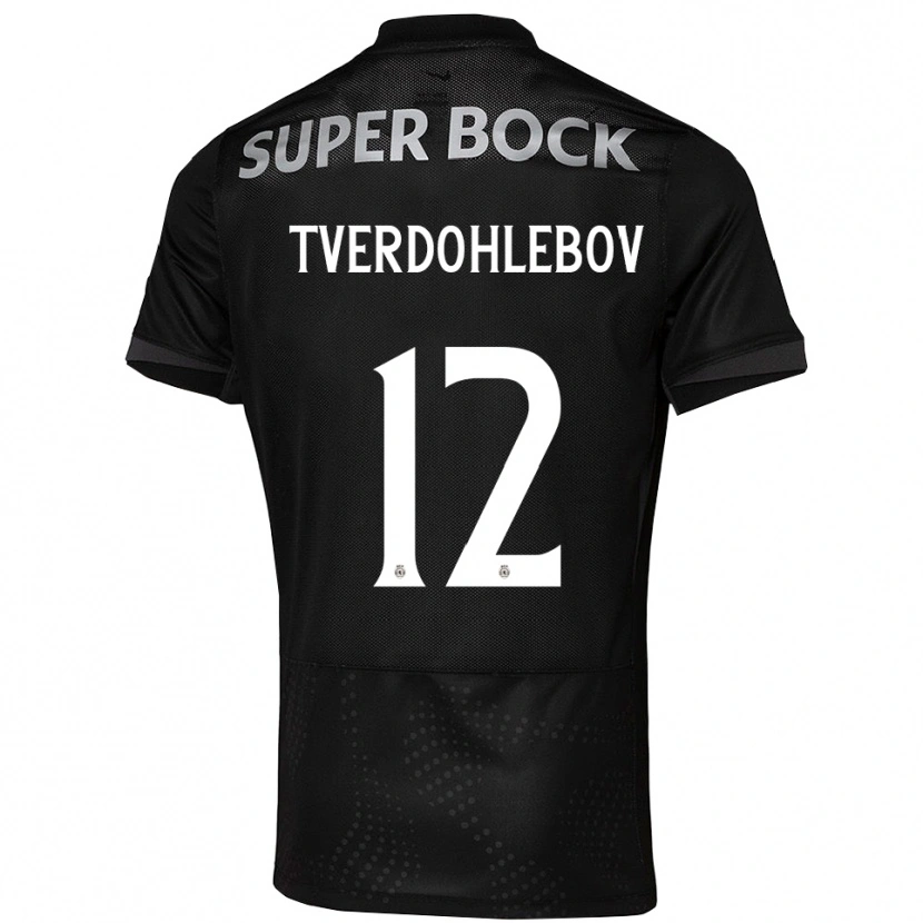 Danxen Pánské Alex Tverdohlebov #12 Černá Bílá Daleko Hráčské Dresy 2025/26 Dres