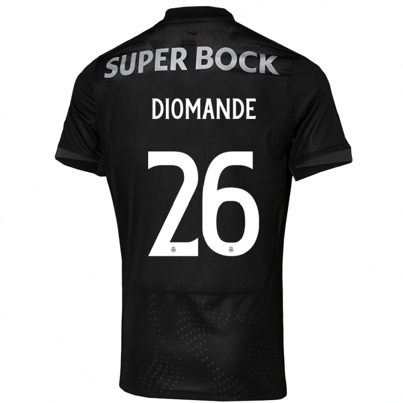 Danxen Pánské Ousmane Diomande #26 Černá Bílá Daleko Hráčské Dresy 2025/26 Dres