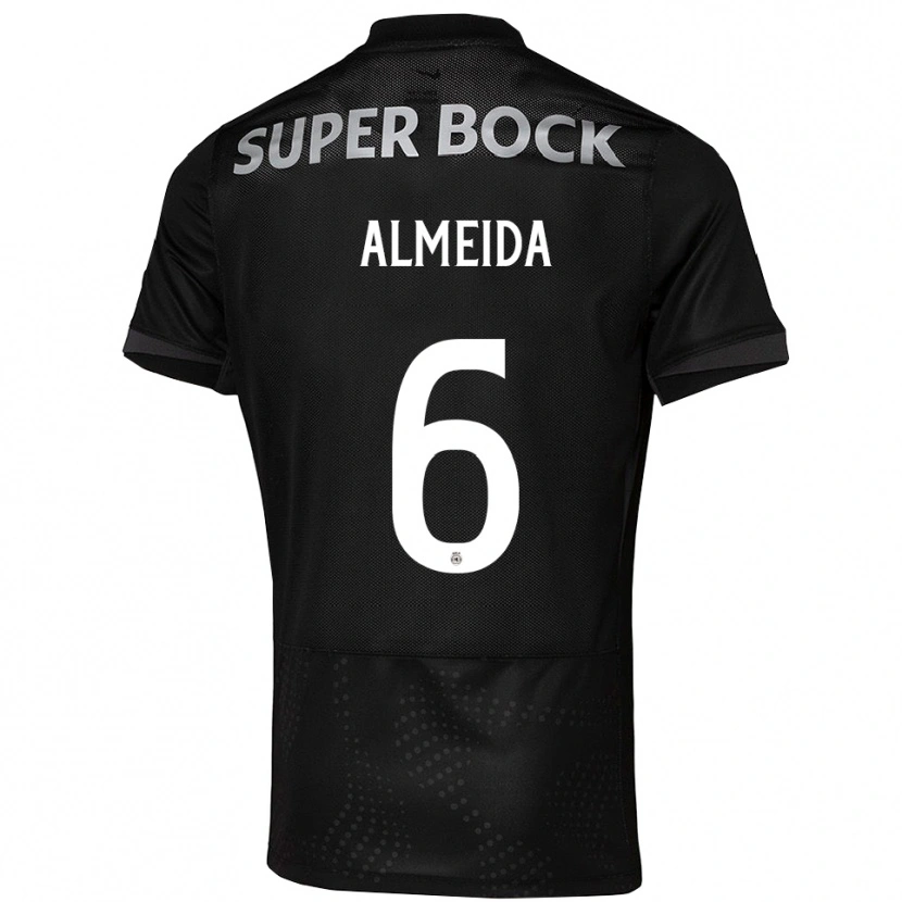 Danxen Pánské Martim Almeida #6 Černá Bílá Daleko Hráčské Dresy 2025/26 Dres