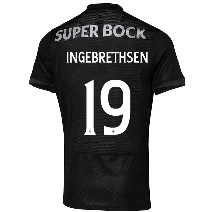 Danxen Pánské Erik Ingebrethsen #19 Černá Bílá Daleko Hráčské Dresy 2025/26 Dres