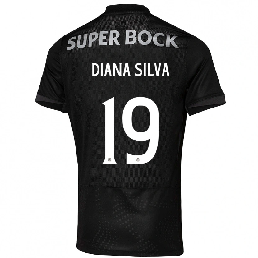 Danxen Pánské Diana Micaela Abreu De Sousa E Silva #19 Černá Bílá Daleko Hráčské Dresy 2025/26 Dres