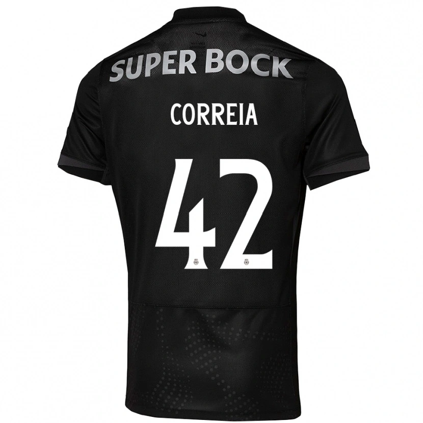 Danxen Pánské Maísa Correia #42 Černá Bílá Daleko Hráčské Dresy 2025/26 Dres