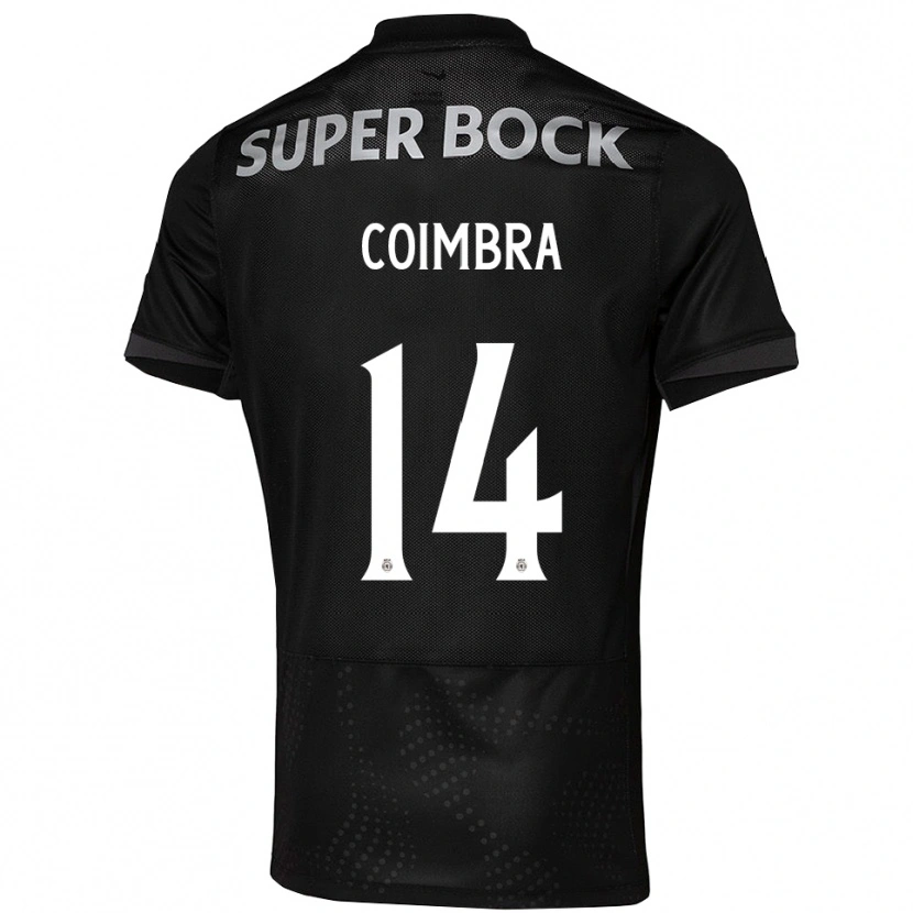 Danxen Pánské Telmo Coimbra #14 Černá Bílá Daleko Hráčské Dresy 2025/26 Dres