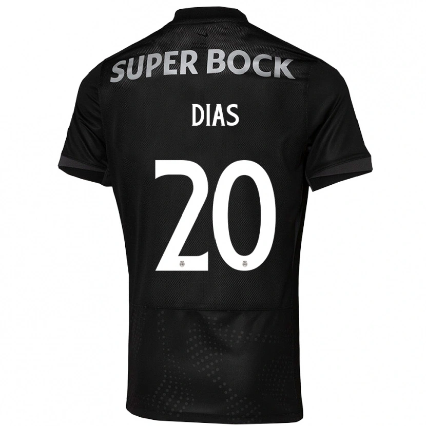 Danxen Pánské Lucas Dias #20 Černá Bílá Daleko Hráčské Dresy 2025/26 Dres