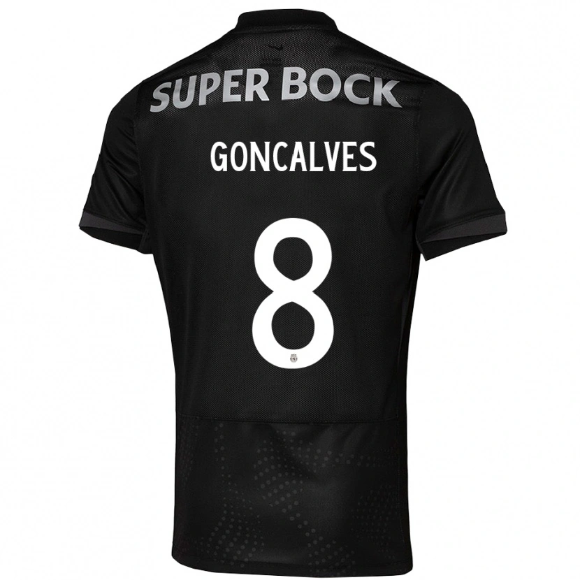 Danxen Pánské Pedro Gonçalves #8 Černá Bílá Daleko Hráčské Dresy 2025/26 Dres