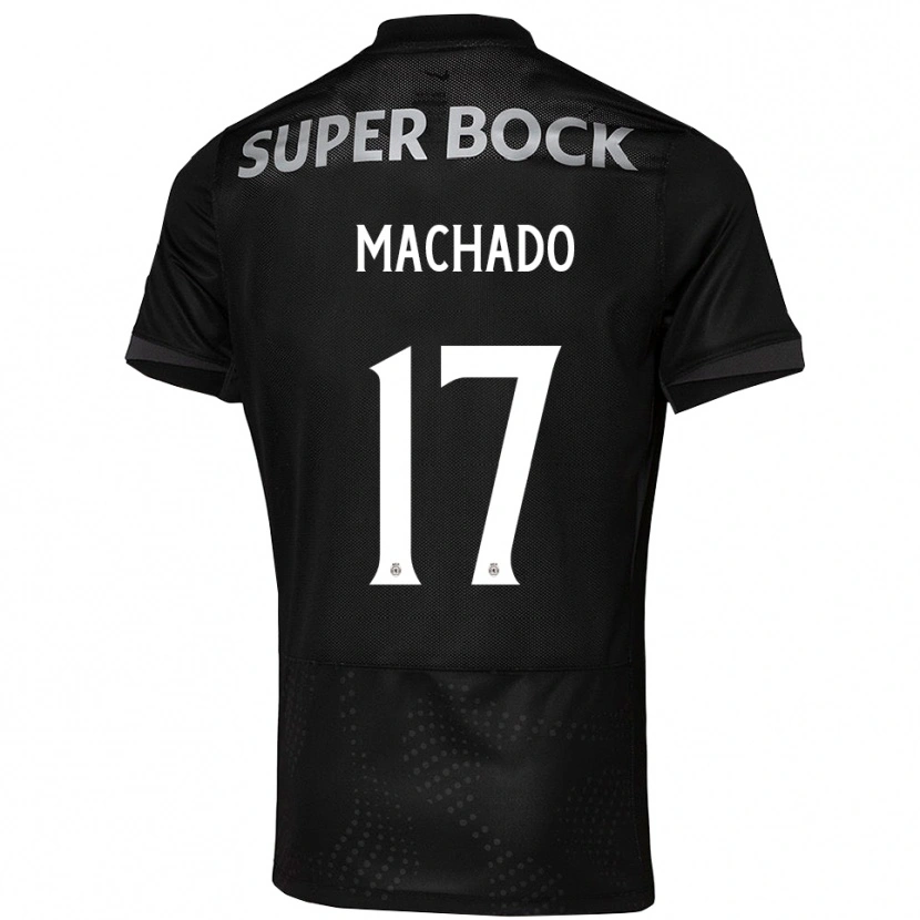 Danxen Pánské André Machado #17 Černá Bílá Daleko Hráčské Dresy 2025/26 Dres