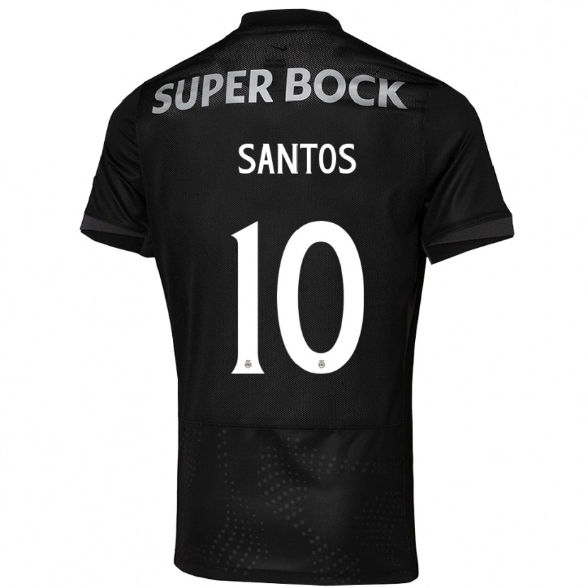 Danxen Pánské Gui Santos #10 Černá Bílá Daleko Hráčské Dresy 2025/26 Dres