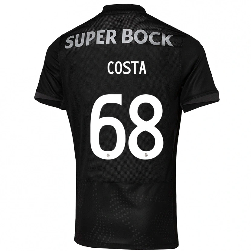 Danxen Pánské Daniel Costa #68 Černá Bílá Daleko Hráčské Dresy 2025/26 Dres