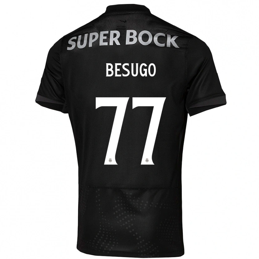 Danxen Pánské Rafael Besugo #77 Černá Bílá Daleko Hráčské Dresy 2025/26 Dres