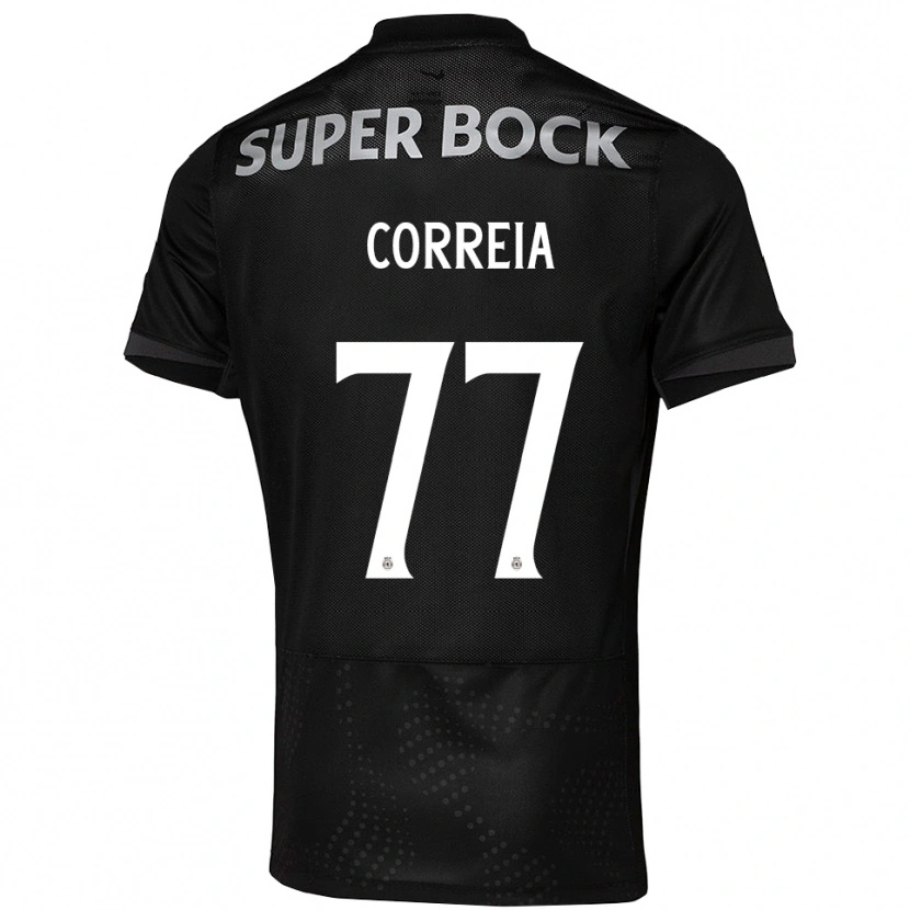 Danxen Pánské Alícia Correia #77 Černá Bílá Daleko Hráčské Dresy 2025/26 Dres
