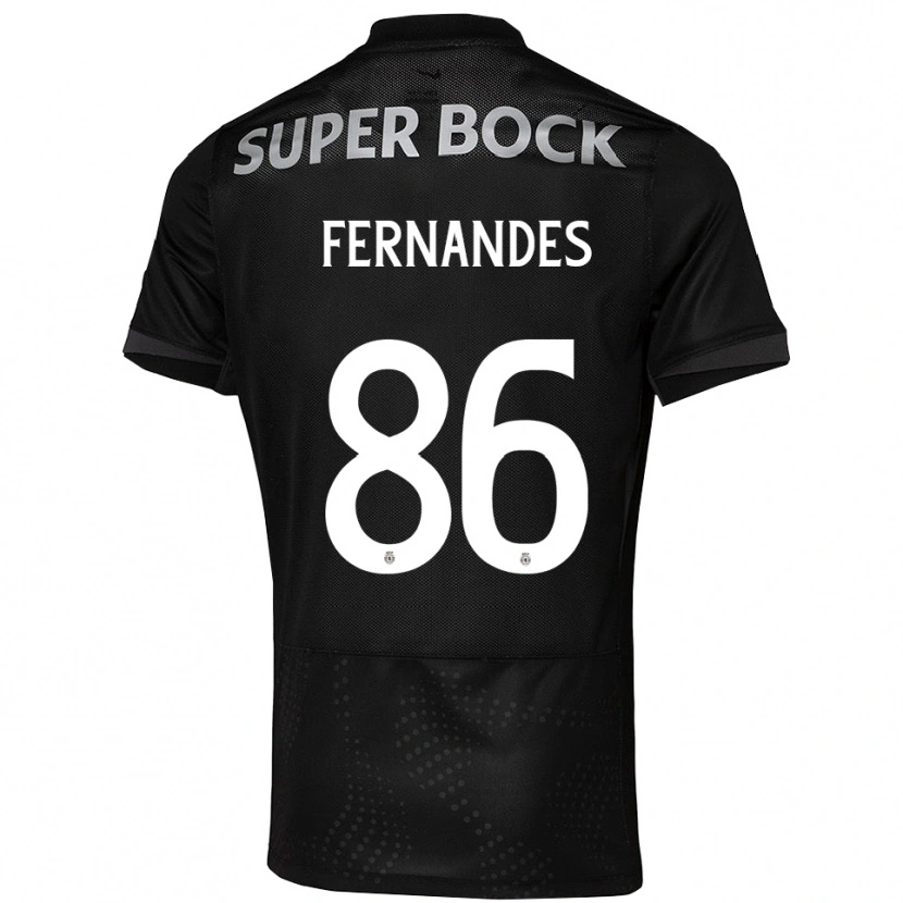 Danxen Pánské Emanuel Fernandes #86 Černá Bílá Daleko Hráčské Dresy 2025/26 Dres