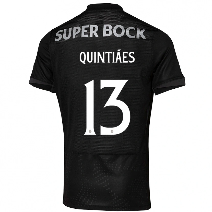 Danxen Pánské Rodrigo Quintiães #13 Černá Bílá Daleko Hráčské Dresy 2025/26 Dres