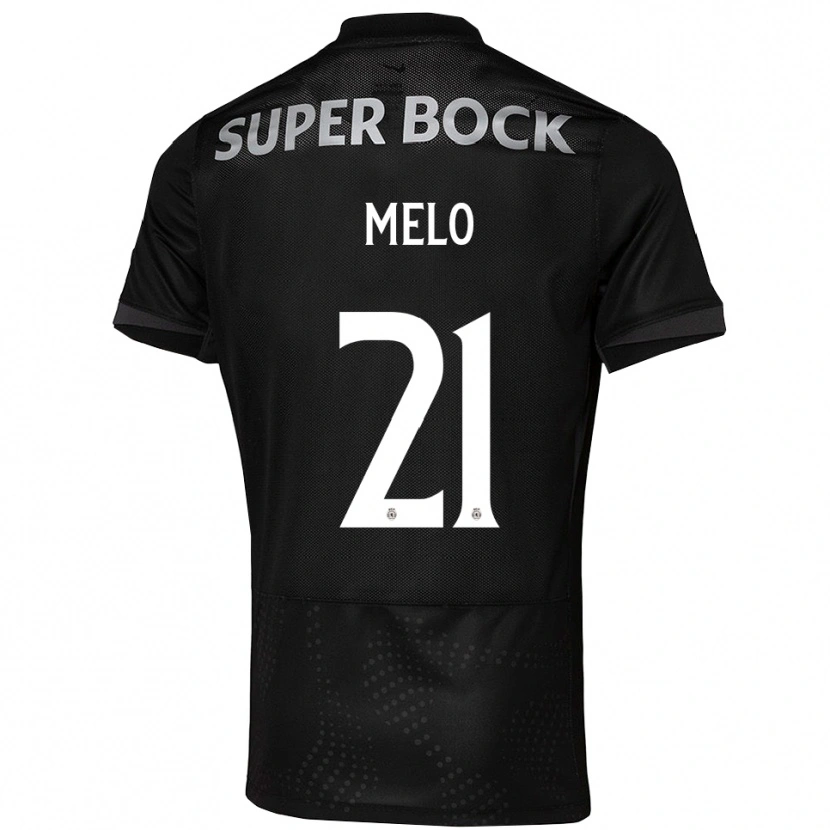 Danxen Pánské Gabriel Melo #21 Černá Bílá Daleko Hráčské Dresy 2025/26 Dres